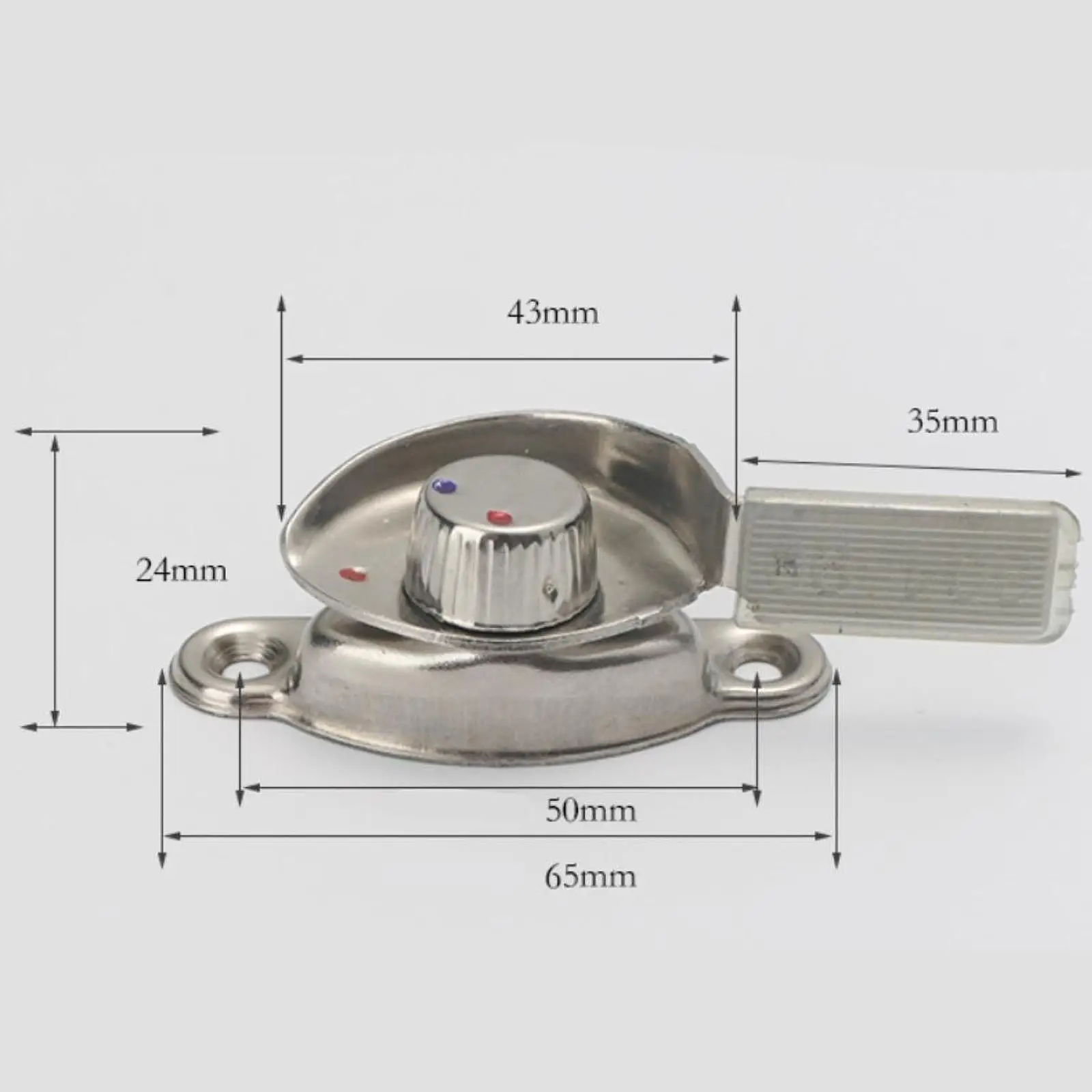 Casement Sliding Window Sash Lock 50 Mm Hole Distance Security Door Lock for Home Bedroom Use