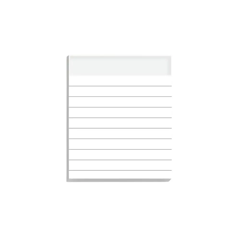Lined/Blank/Grid Sticky Notes Clear See-Through No Blocking Text Self-Stick Notes Self-Adhesive Memo Pads Students