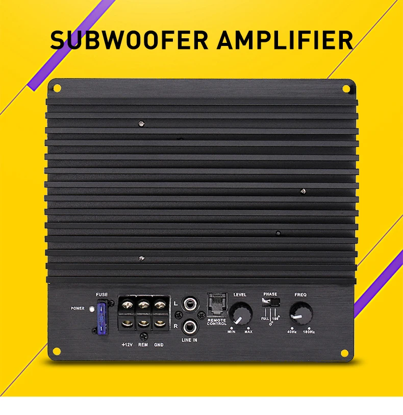 Powerful RMS 150W 4ohm Bass Power Amplifier Subwoofer Amplifier Board 12V Car Audio Amplifiers Board strong Heat dissipation