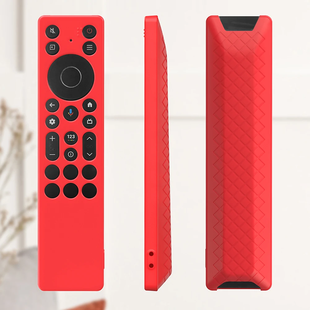 ل TCL RC923A/RC813A سيليكون جراب لريموت السيارة مقاوم للماء واقية لا توجد أغطية سامة مع الحبل ملحقات التلفزيون الذكية #1