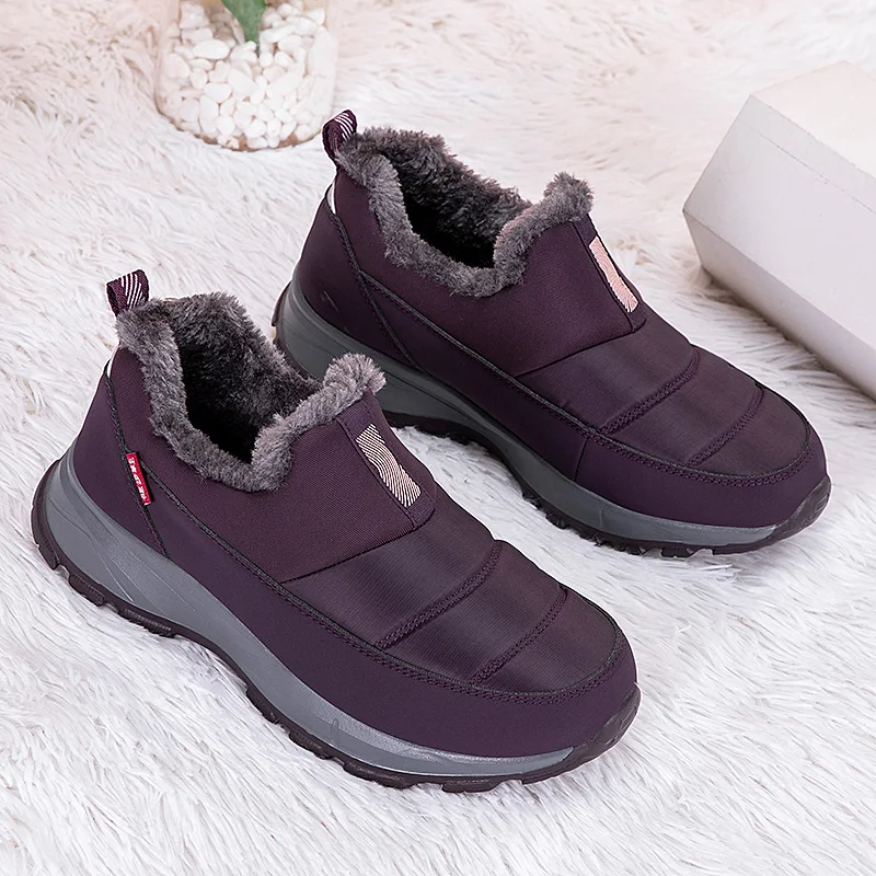 

YRZL Men Winter Boots Thermal Waterproof Anti Slip Snow Boots Warm Outdoor Shoes Non Slip Thermal Winter Footwear Hiking Boots