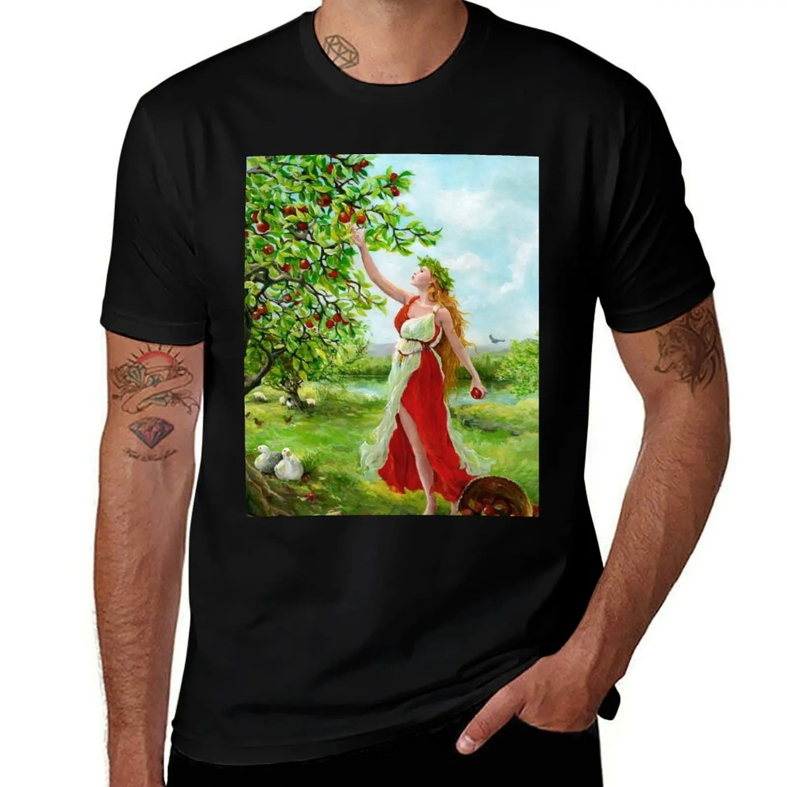 

Pomona T-Shirt man t shirt designer black cotton t-shirt plain for man package funny t shirts dark humor T-Shirt