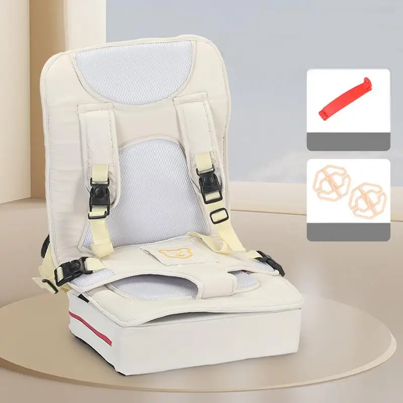 Kids Car Seat Cushion Seat Belt Cushion For Kids Portable Dining Chair Booster Seat Sponge Padded Long-Distance Travel Comfort