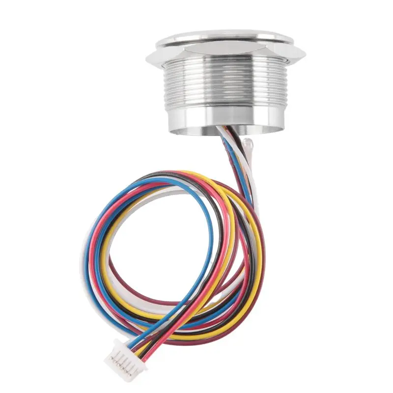 

Круглый RGB-индикатор Feb.R503 с LED-подсветкой, контроллер DC3.3V, модуль-сенсор для сканирования отпечатков пальцев MX1.0-6Pin