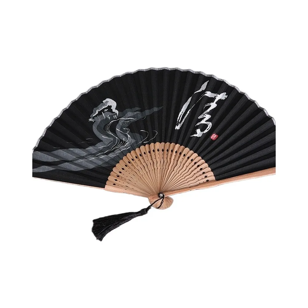 Oriental Folding Fan Designed for Smooth Opening Motion and Quiet Operation During Meditation or Performance Settings