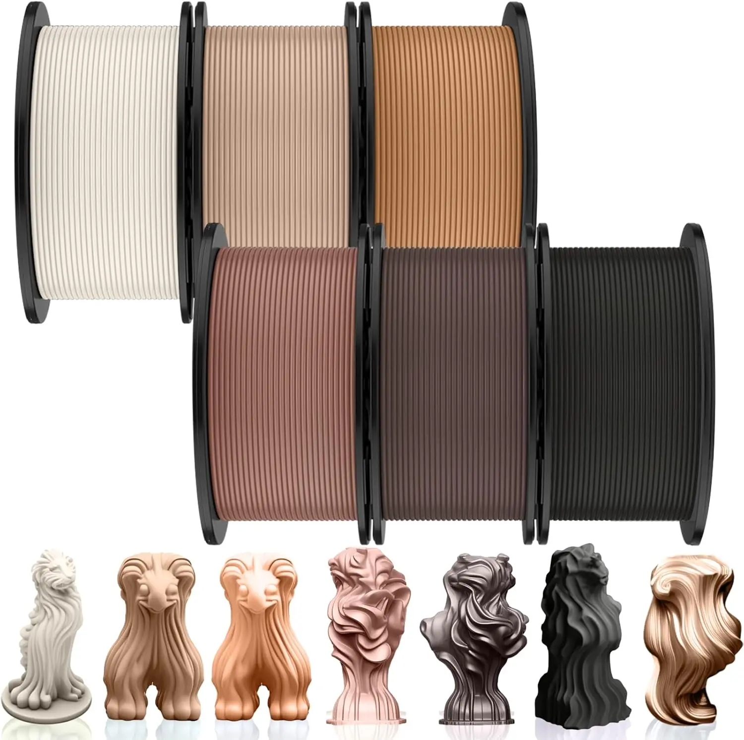 

Набор филаментов для 3D-принтера PLA, 1,75 мм, разноцветный, матовый, с эффектом шелка, точность ±0,02 мм, 0,25 кг/катушка, для DIY-проектов