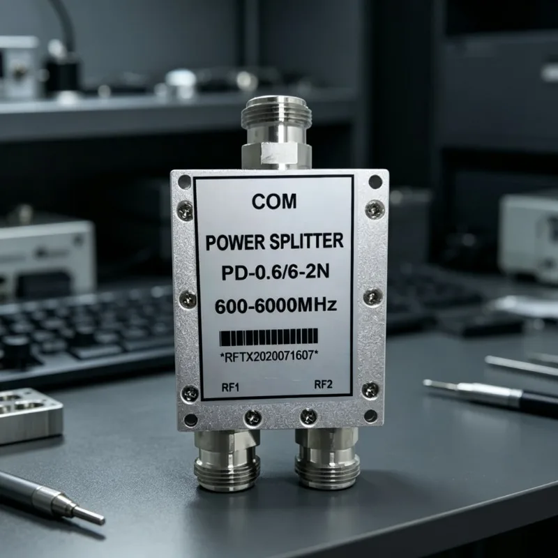 

High Precision Broadband RF Coaxial 2-Way Microstrip Power Splitter Combiner PD-0.6/6-2N 600-6000MHz N Female Low Loss