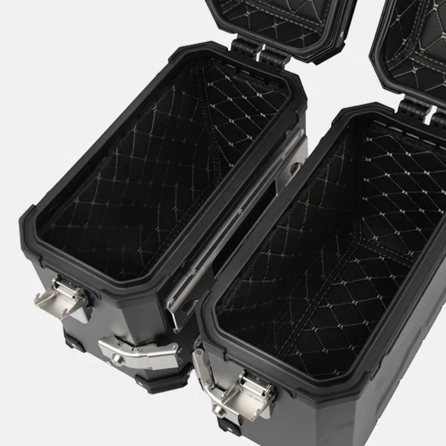 Motorcycle Exhausted Side Pannier Box Aluminium Alloy Maxi-Scooter Motor Motorbike Case Baggage Luggage For ZONTES ZT310T 350t