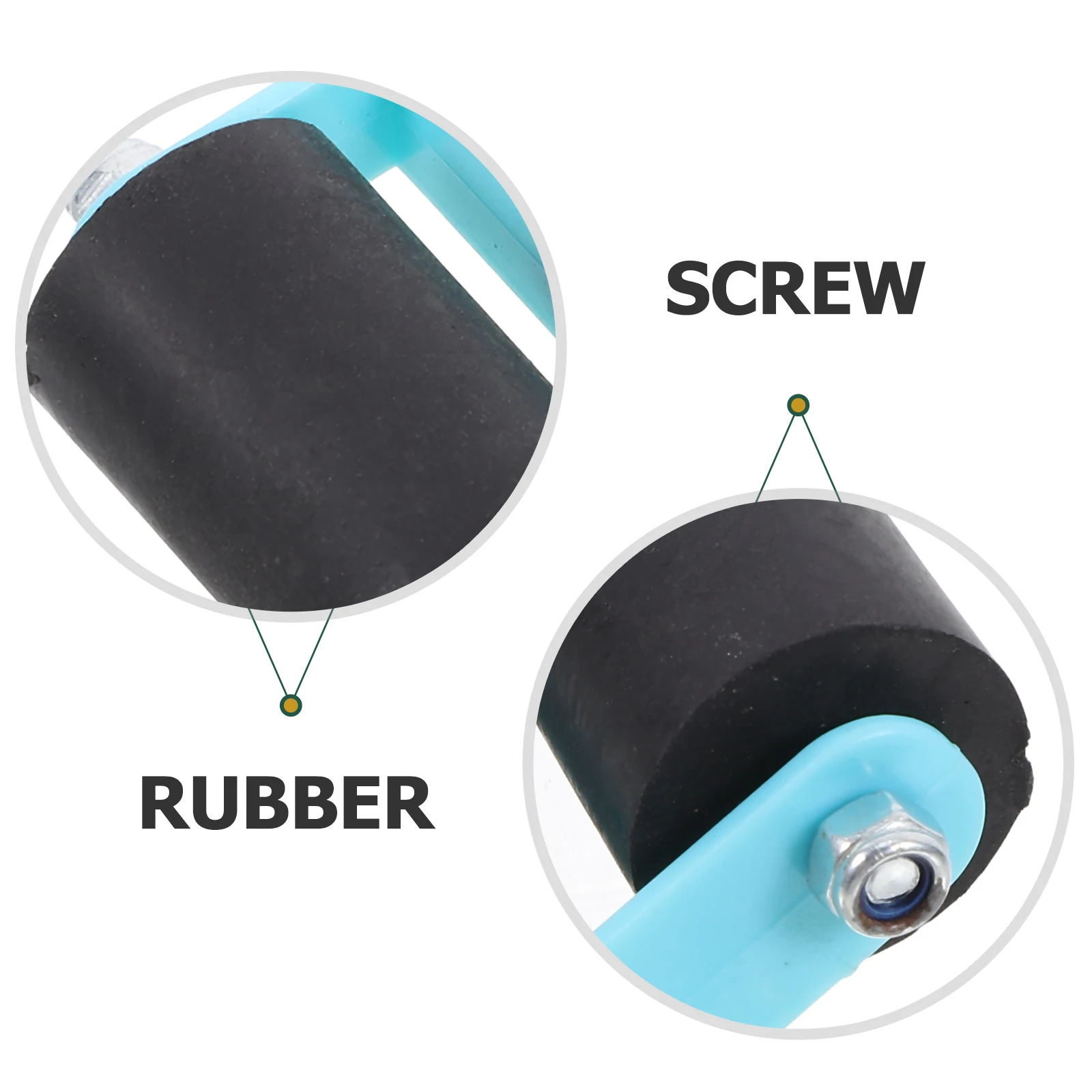 4pcs Household Rollers Wear-Resistant Craft Roller For Scrapbooking Printing Stamping Tools Portable Rubber Manual