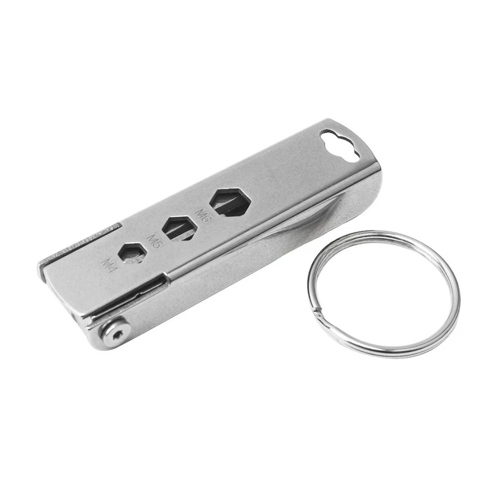 Multi-Use Stainless Steel SIM Ejector Tool Secured to Keychain for Consistent Performance in Field Office or Travel Settings