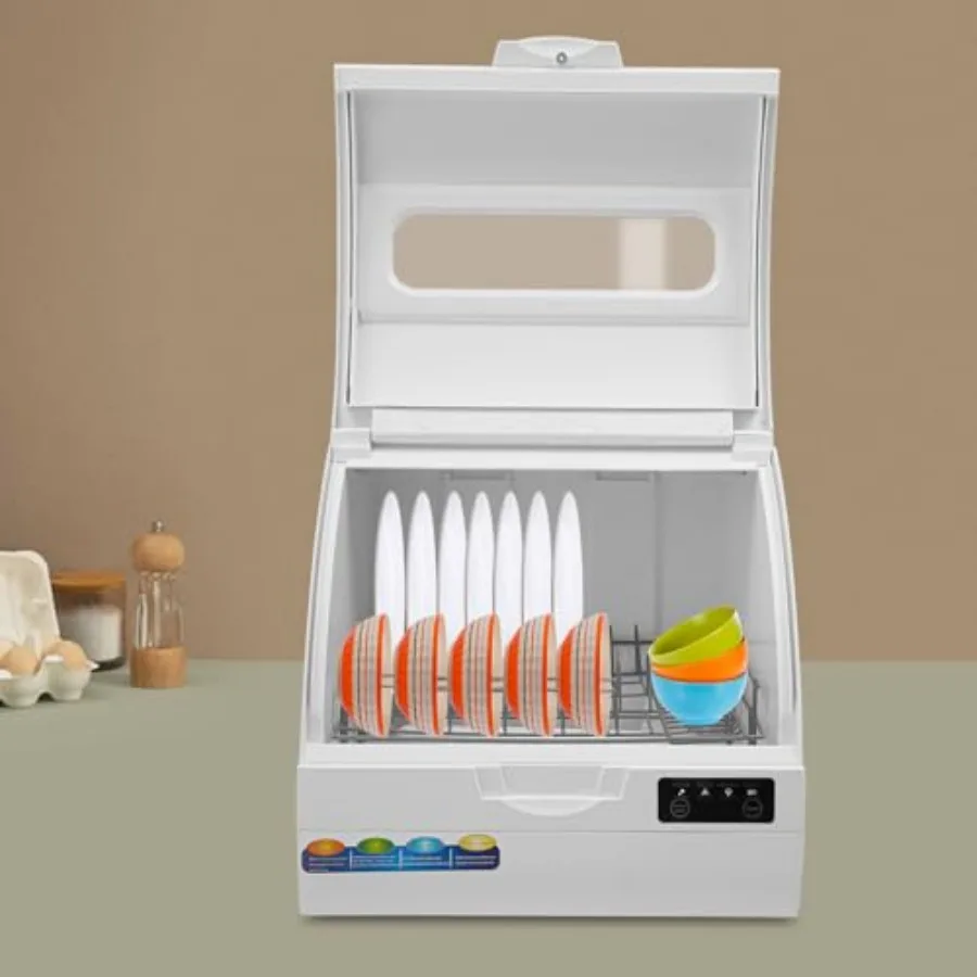 غسالة أطباق محمولة على سطح الطاولة مع 4 أوضاع للغسيل وخزان مياه سعة 9 لتر للمنزل والشقة RV تستخدم غسالة أطباق صغيرة مدمجة على سطح الطاولة مع