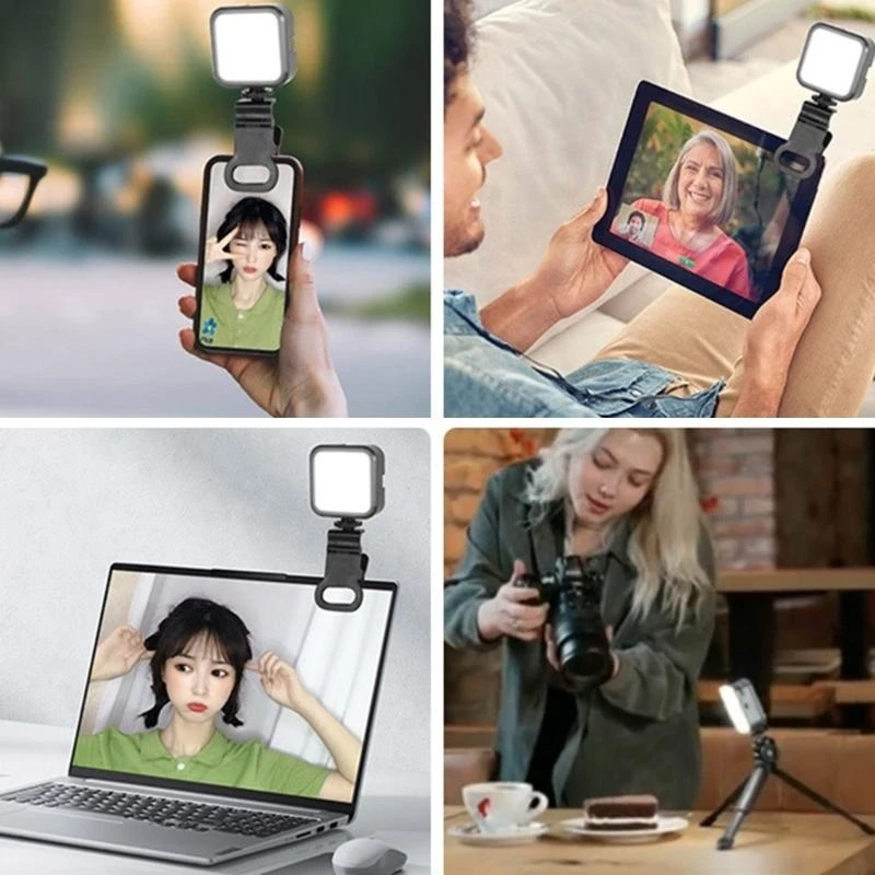 B95C Screen Top Mount Webcam Stand Universal Connector 1/4 para tripé e tablet