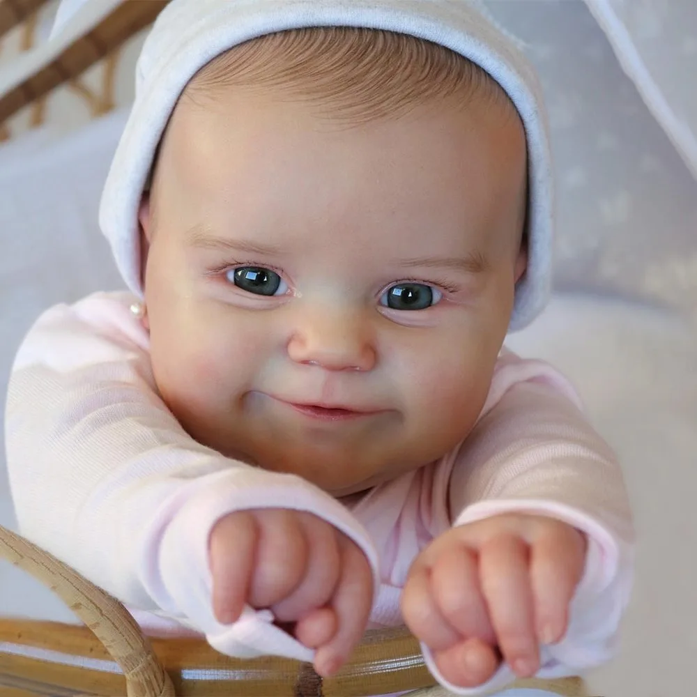 20 Inch Lifelike Bebe Reborn Doll Maddie Girl Baby For Chilren Birthday Gifts Handmade Soft Touch Reborn Toys