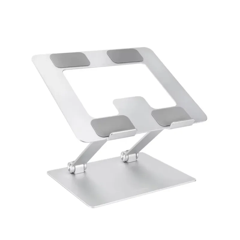 

Aluminum Ergonomic Adhesive and Foldable Adjustable Monitor Riser Laptop Stand Holder for Desk