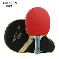 Huieson 3 Star Table Tennis Racket Pimples-in Rubber Table Tennis Bat Ping Pong Paddle with Bag for Children Top Quality Hotsale
