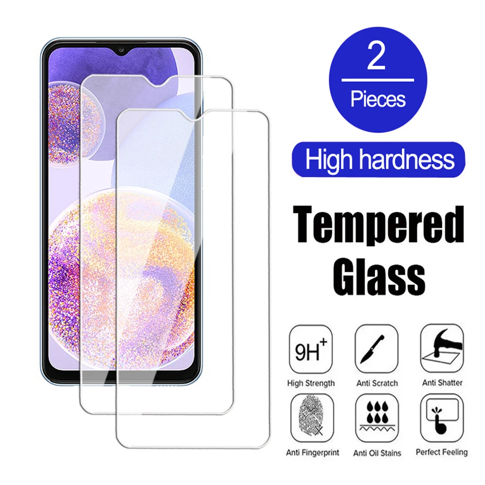 2Pcs 9DTempered Glass For Samsung Galaxy M23M21 M22  A21 A22 A23 A24 A25 4G 5G Screen Protector M21s A21s Glass Protective Film