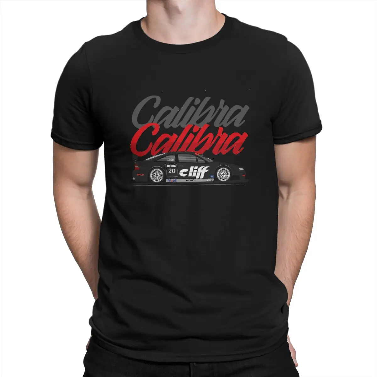 Calibra Opel-Camiseta masculina DTM, Tees com gola O, Roupas Vintage, Carros Esportivos, Manga Curta, V6, Verão