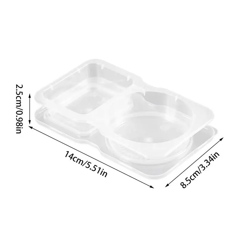 Condiment Container Double Compartment Salad Dressing Container To Go 40pcs Leakproof Food Container Sets For To-go Sauce