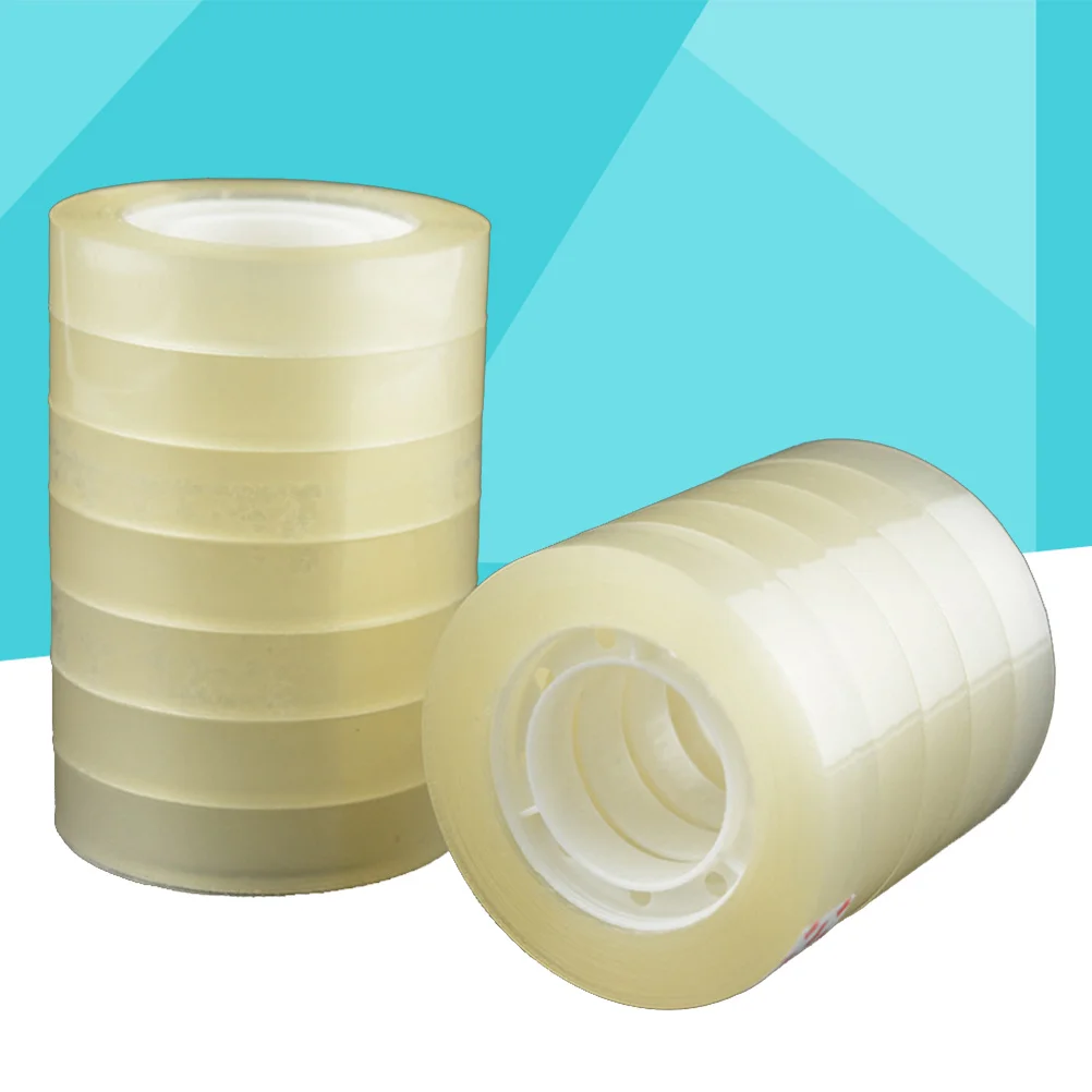 24 قطعة من شريط التعبئة الشفاف الشفاف، لفات لاصقة قوية من Bopp للوازم المدرسية والمكتبية المنزلية #6