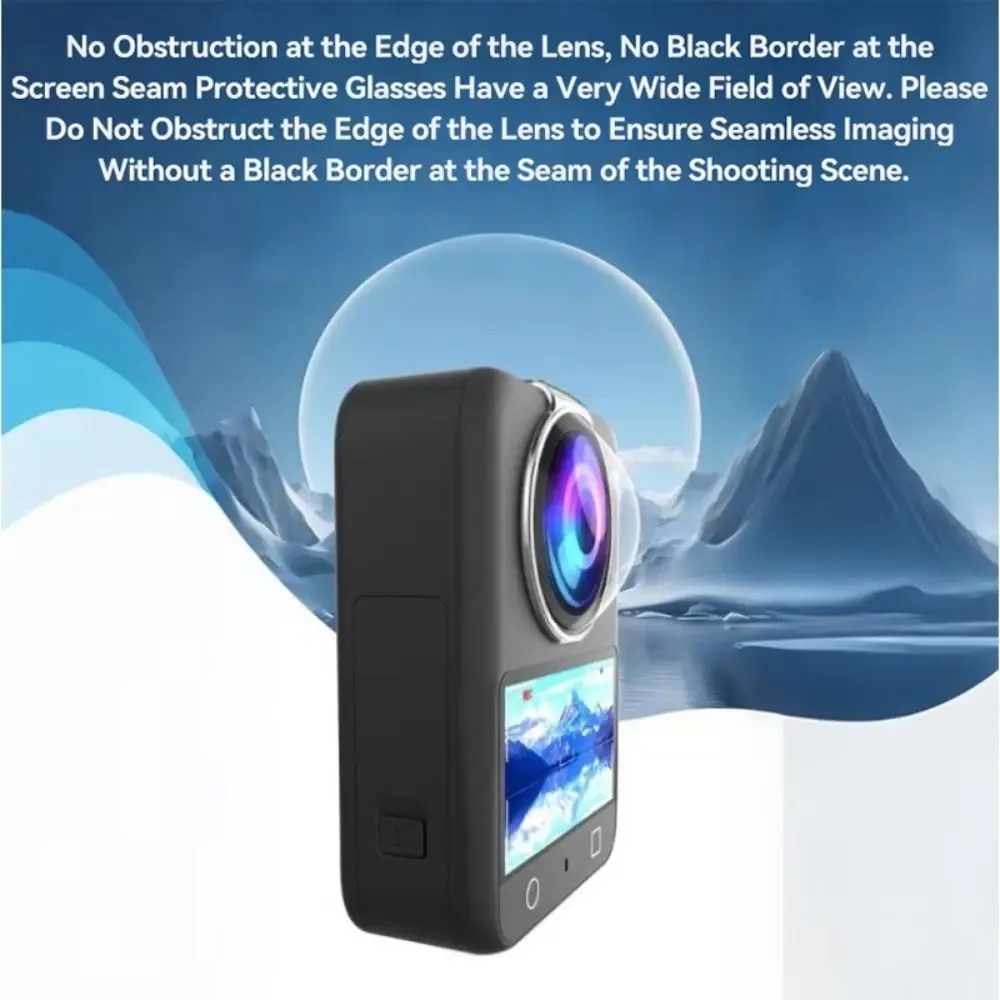 Plastic Lens Guard Anti-Scratch Anti-collision Lens Protector Removable HD Protective Lens Cap for DJI Osmo 360