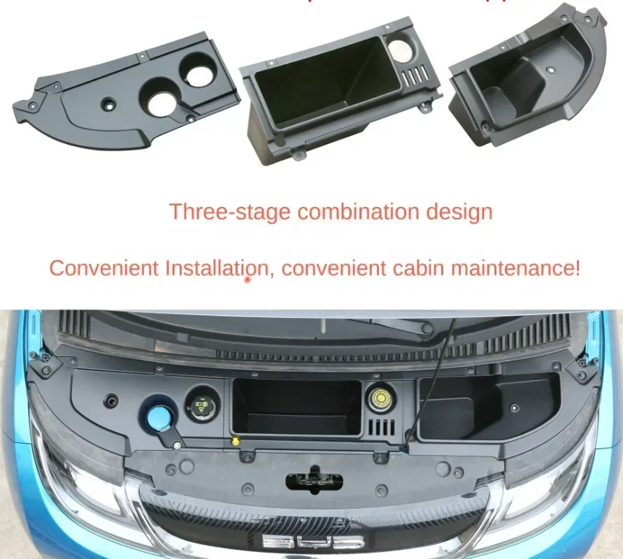 

Для BYD Dolphin EA1, органайзер для переднего багажника автомобиля, левый руль, ящик для хранения в комнате, большая вместимость, аксессуар Atto 1, аксессуар