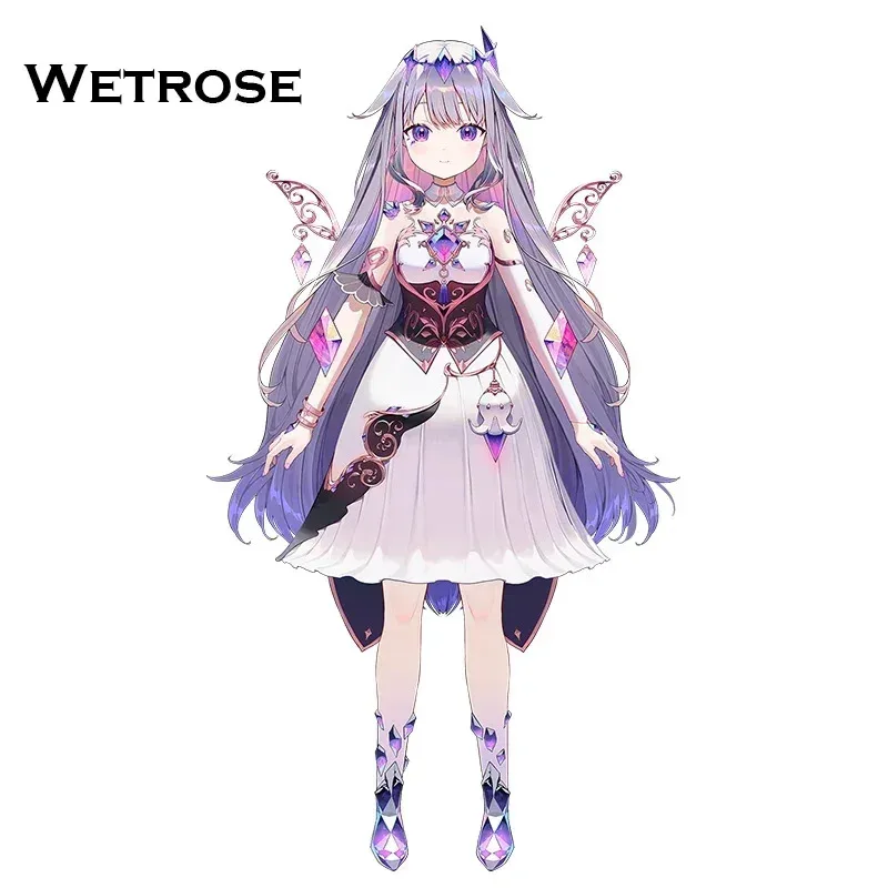 【Wetrose】متوفر في المخزون Koseki Bijou Biboo أزياء تنكرية Hololive EN 3rd Generation Advent Holo مجموعة كاملة من شعر مستعار Halloween Holo Vtuber