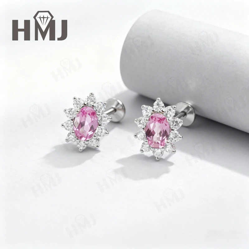 

Серьги-гвоздики, выращенные в лаборатории рубиновый сапфир, изумруд, подсолнух, серебро 925, семь стилей, гипоаллергенный подарок на Рождество, день рождения, не выцветает