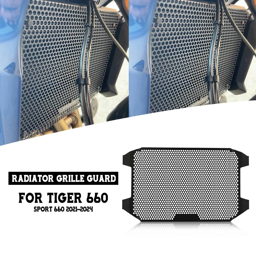 

Motorcycle Accessories Radiator Grille Guard Protector Water Tank Protection Cover For Tiger 660 SPORT 660 2024 2023 2022 2021