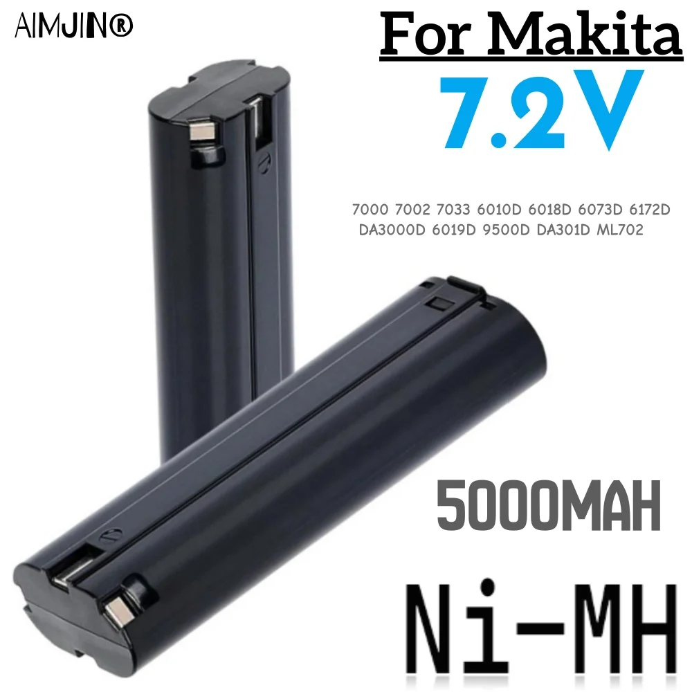 

Для аккумуляторов для электроинструментов Makita 7,2 В, совместимых моделей 3700D, 3700DW, 4071D, 4073D, 4307D, 4307DW, 4770D, 6002D, 6002DW, 6002DWK