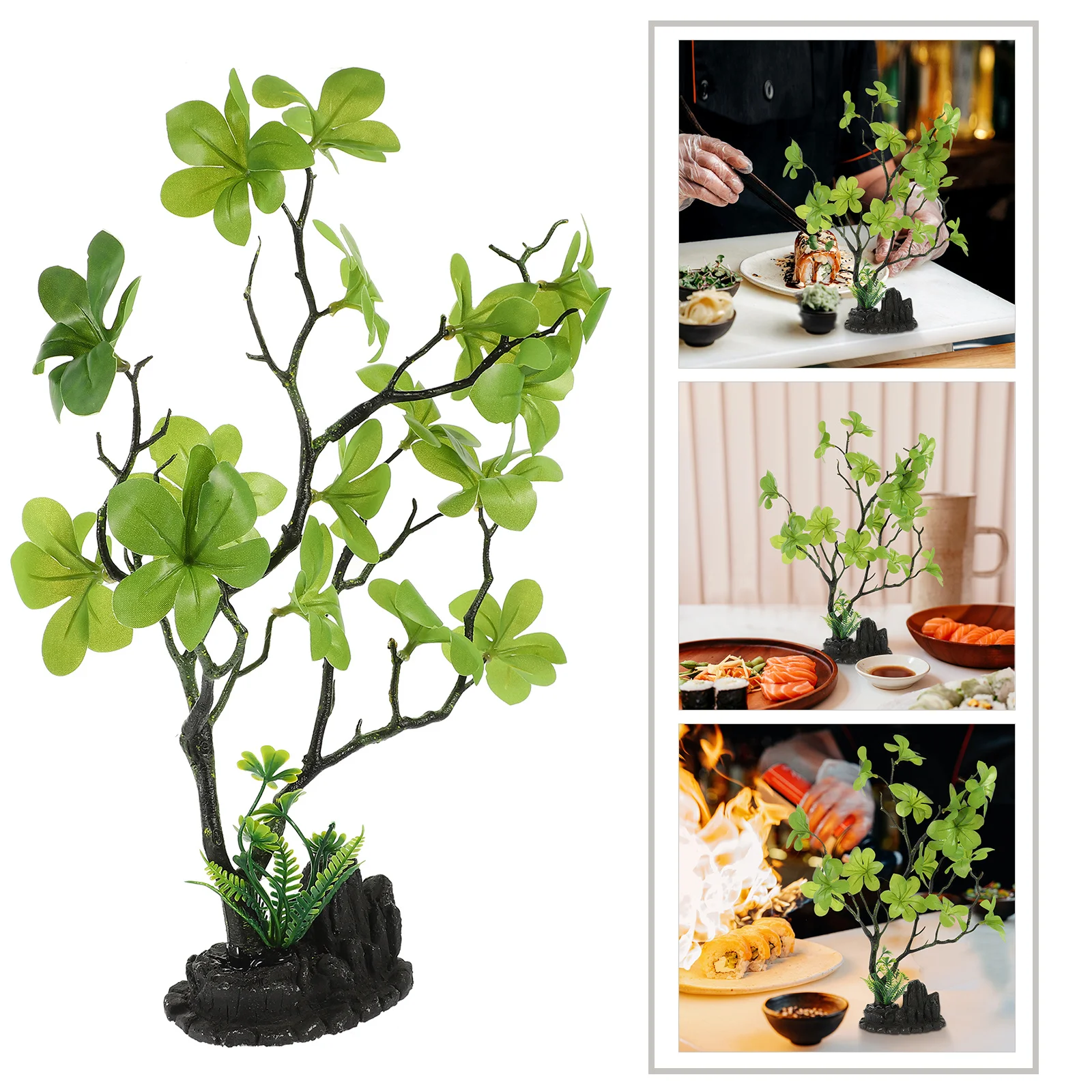 

Sushi Sashimi Platter Decoration Artificial Flower Table Centerpiece Premium Material Safe Colorful Exquisite