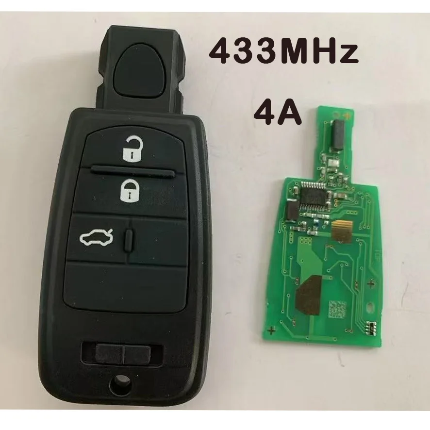 

Автомобильный ключ с дистанционным управлением, 433 МГц, 4A PCF7961M для Fiat 500 Panda Punto Bravo Ducato Stilo Viaggio Ottimo