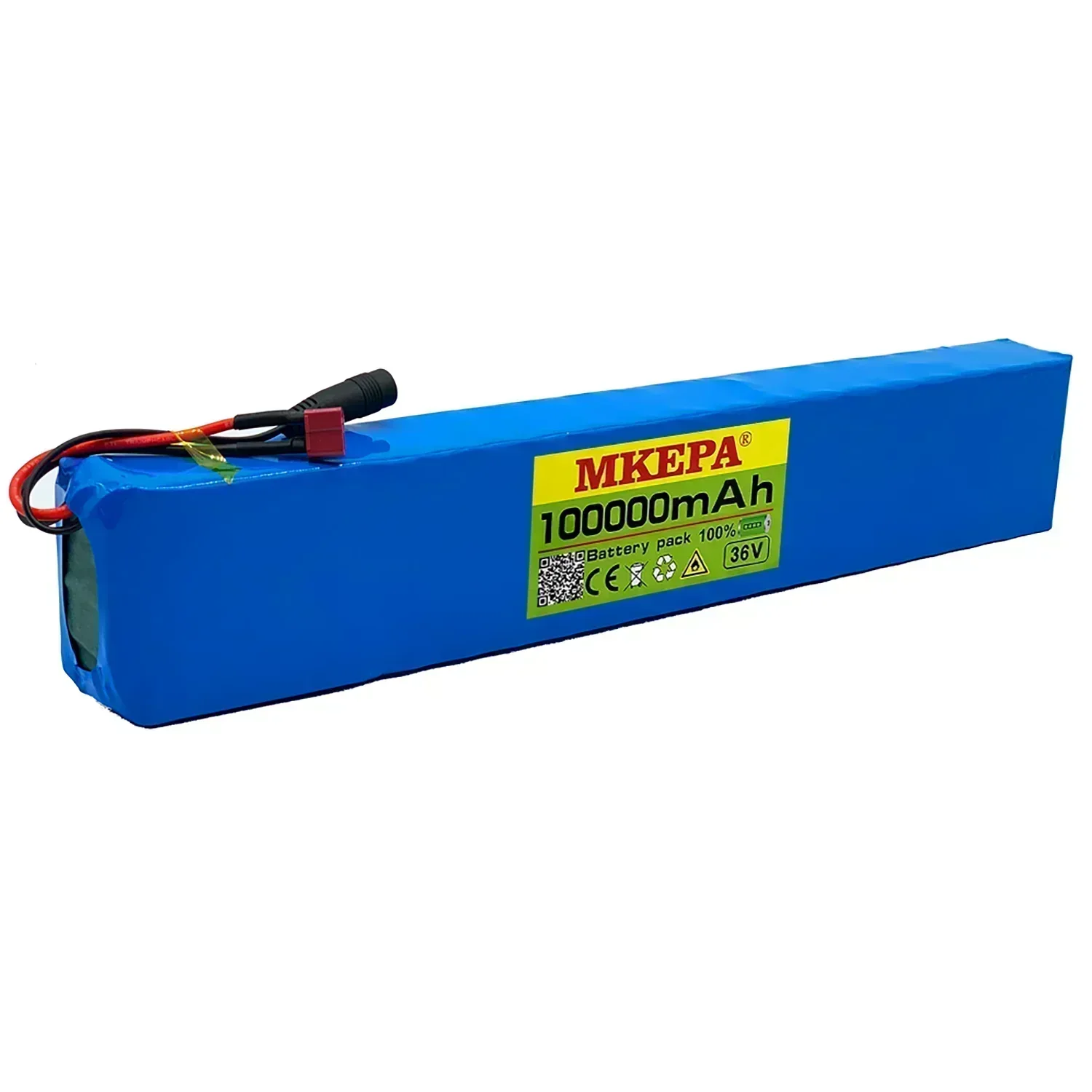 Batería de litio para patinete eléctrico 10S4P, 36V, 100000mAh, 18650, 36V, 100Ah