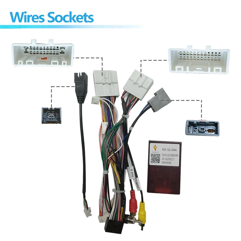 16 Pin Cable Canbus Box For Nissan X-Trail Qashqai Kicks NS-SS-04A Support 360 Original Camera