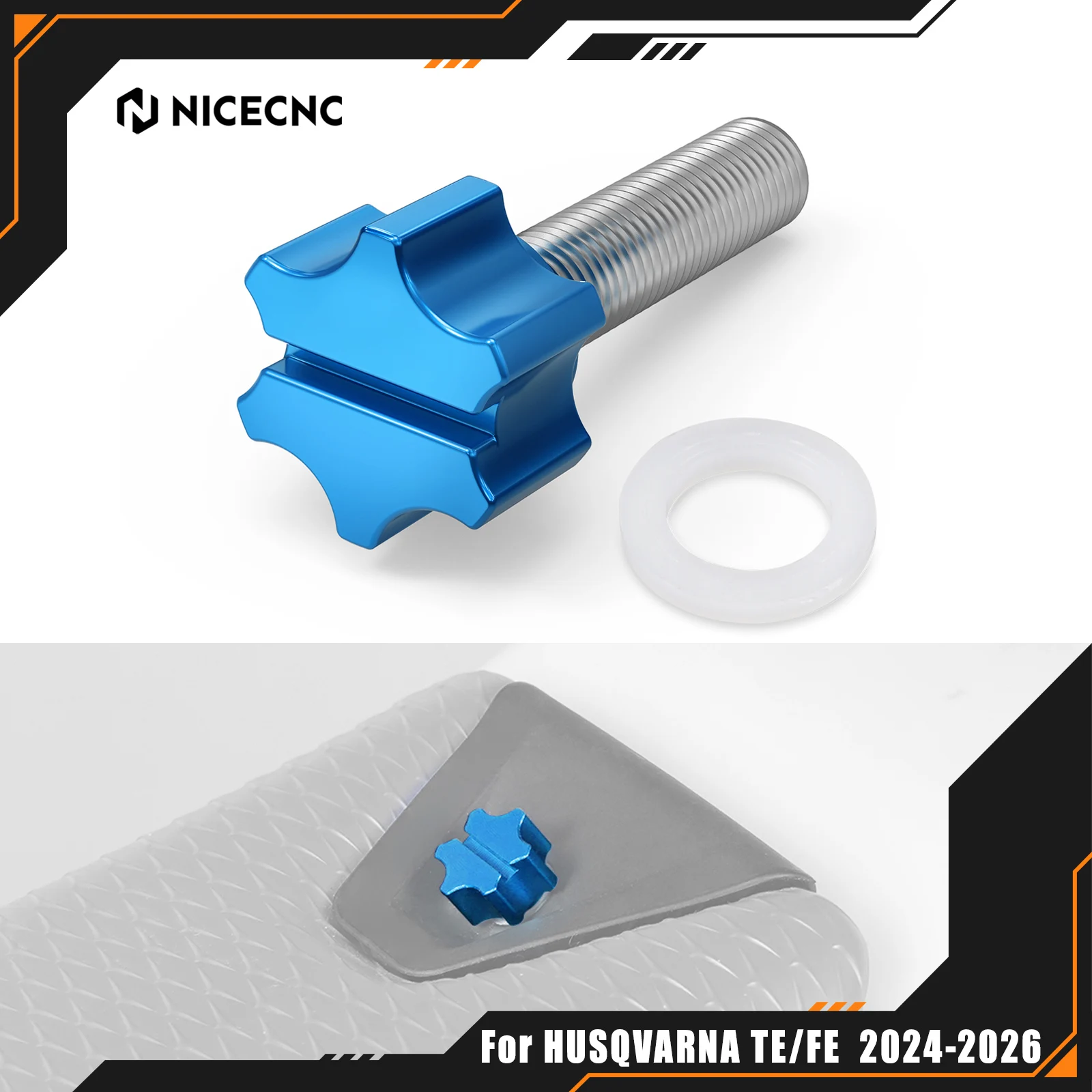 

Инструмент для быстрого снятия болта сиденья для Husqvarna TE 300 2024-2026, TE 250, FE 250, FE 350, FE 450; для KTM EXC 300, EXCF 350, XCW 300