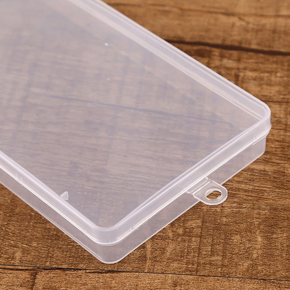 Component Rectangular Banknote Cases Plastic Case Transparent Tools Case Packaging Case Mask Holder Mask Box Card Storage Box