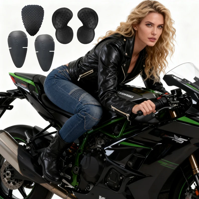 

Abrasion Resistant Motorcycle Jeans for Women Motocross Street Bike Protective Riding Pants