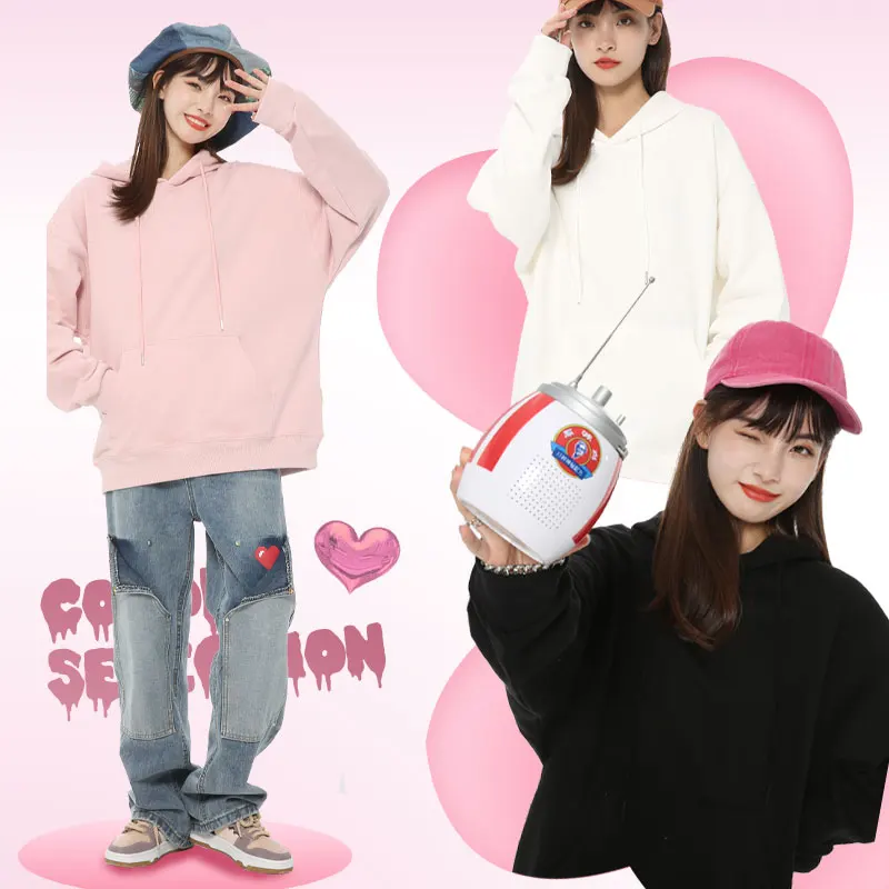 Lotso strawberry bear hoodie women's hoodie trend brand ins everything autumn oversize loose coat