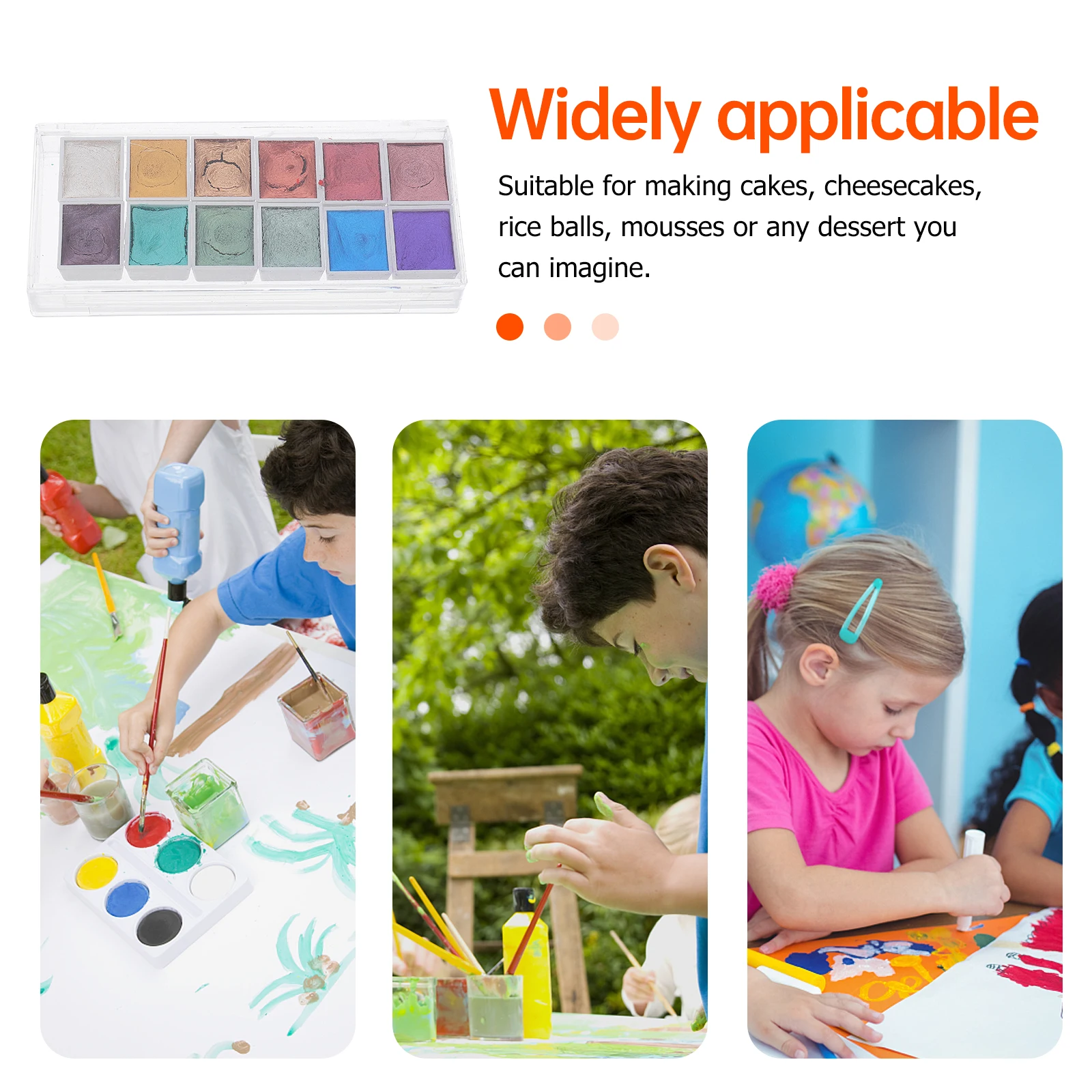 

1 Box Pearl Solid Watercolor Pigment Set Compact Portable Painting Supplies for Students Kids DIY Drawing Painting
