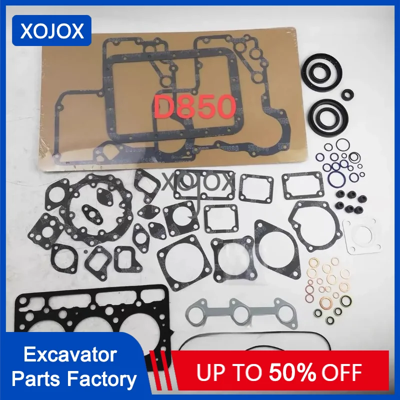 

XOJOX For Kubota Machine Suitable for D850 Overhaul Kit Repair Kit Cylinder Gasket Excavator Engine Accessories