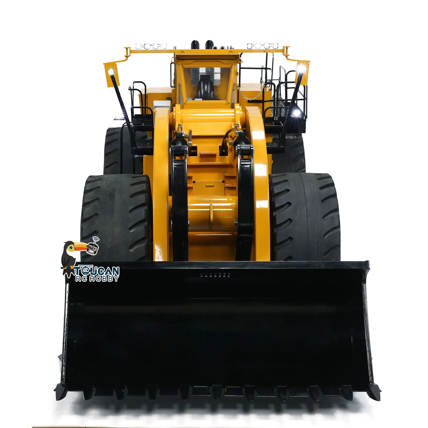 Zabawki 1/14 L2350 Ogromna ładowarka RC Światło Dźwięk Zdalne sterowanie ST8 Samochody Earth Mover TOUCAN Gotowe ciężarówki Pojazd dymny dla