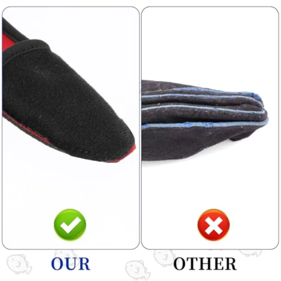 3 عبوات من قفازات الصيد ذات الأصابع الواحدة المضادة للانزلاق للبالغين للجنسين أحمر أزرق أسود #5