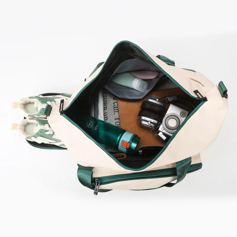 Table Tennis Bag with Shoe Compartment & Wet Pocket - Large Capacity Racket Shoulder Bag | Waterproof Sports Tote for Ping Pong