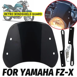 Motorcycle Accessories Retro Windscreen For YAMAHA FZ-X 125 250 FZX Windshield Wind Screen Deflector Speedometer Cover Guard