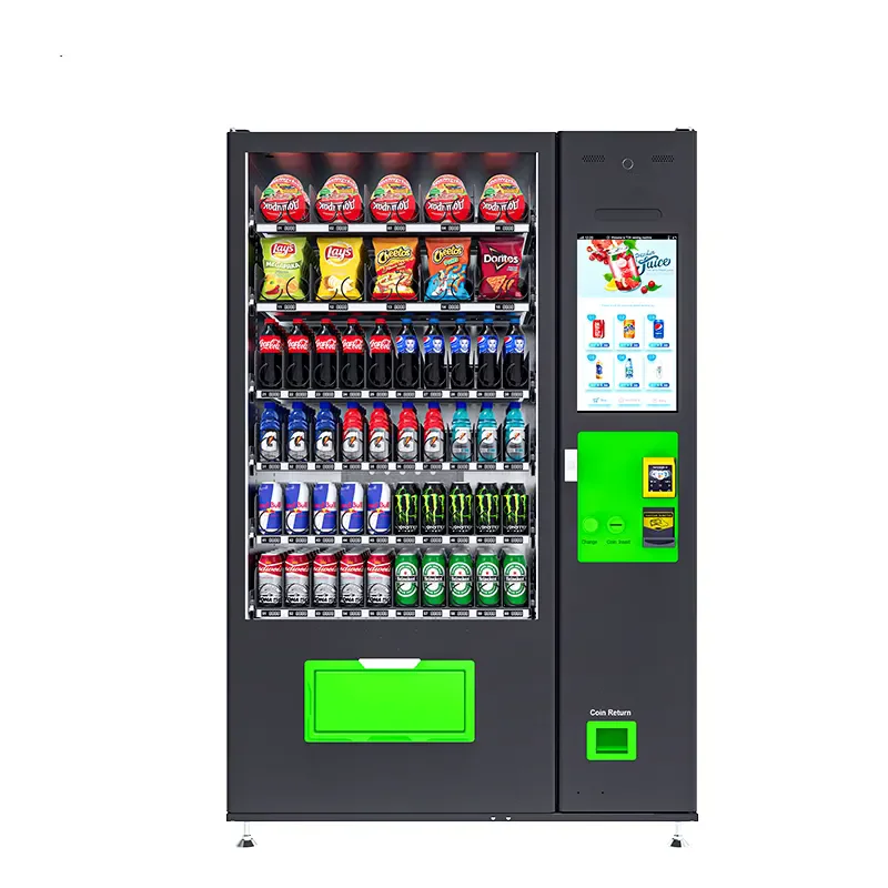 

22 Inches Touch Screen Fully Automatic Smart Perfume Vending Machine Beer Protein Shake Vending Machine for Drinks and Snacks