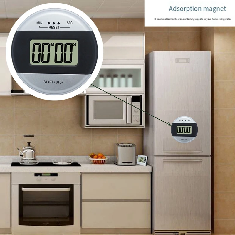 Digital Kitchen Timer - Magnetic Count Direct Entry Cooking Timer, 99 Mins 59 Secs, For Cooking,Exercise,Games