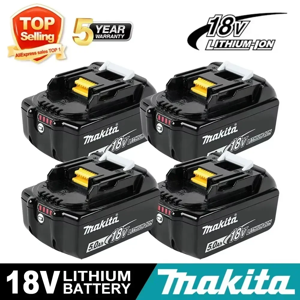 

100% original Makita 5.0-6.0Ah 18V Rechargeable Battery for Makita 18V BL1830 BL1830B BL1840 BL1840B BL1850 BL1850B Power Tools