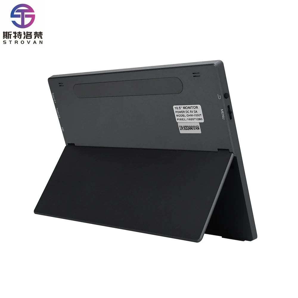 Portable  Small Screen 10.5 Inch USB C  FHD 1920x1280 Second  for Laptop Portable IPS Display