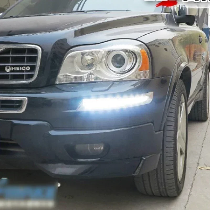 LED DRL Daylights For Volvo XC90 2007-2013 LED Yellow Turning Daytime Running Headlights