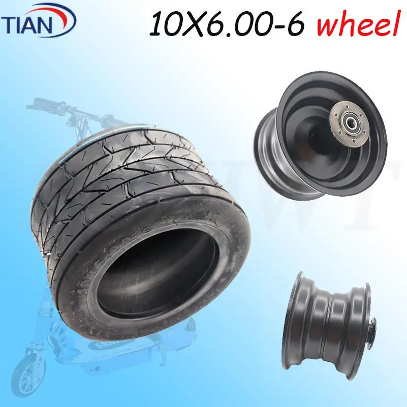

High-performance 10-inch widened vacuum tire 10x6.00-6 small motorcycle electric scooter motor special tubeless tire