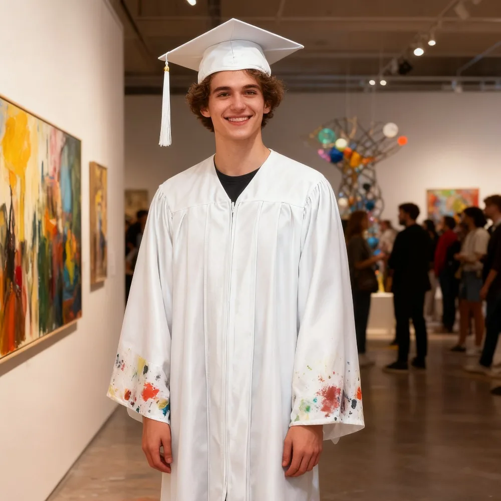 

Graduation Robe Stage Performance Student Dress Adult Bachelor's Dress Degree Dress